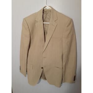 - Gieves And Hawkes 100% Linen Sportscoat Blazer- Tan- Size 38 R - GUC